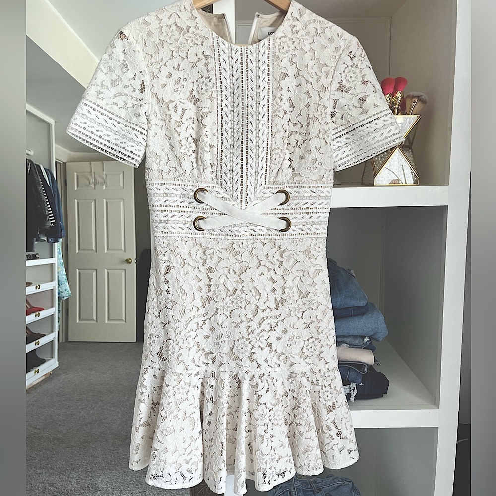 Lover the Label white lace dress size 4